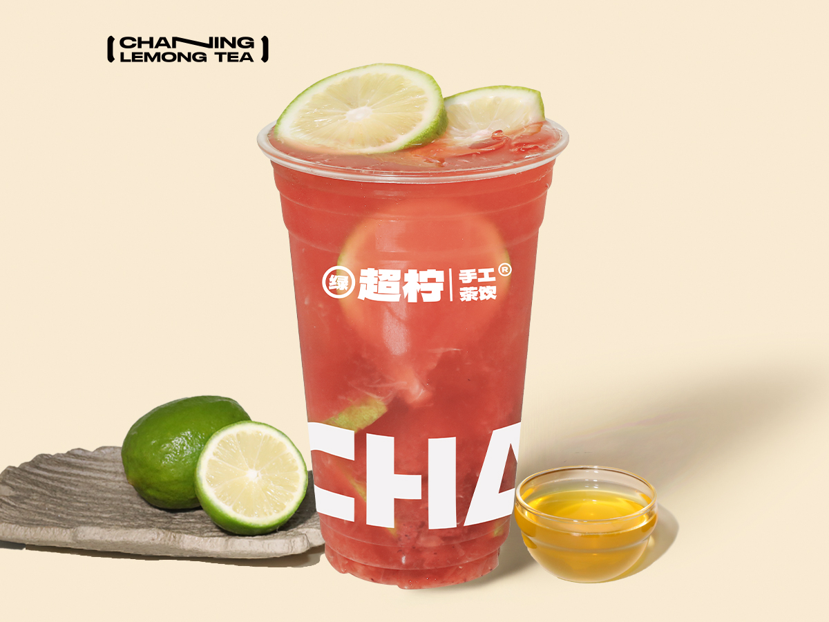 手打莓莓柠檬茶