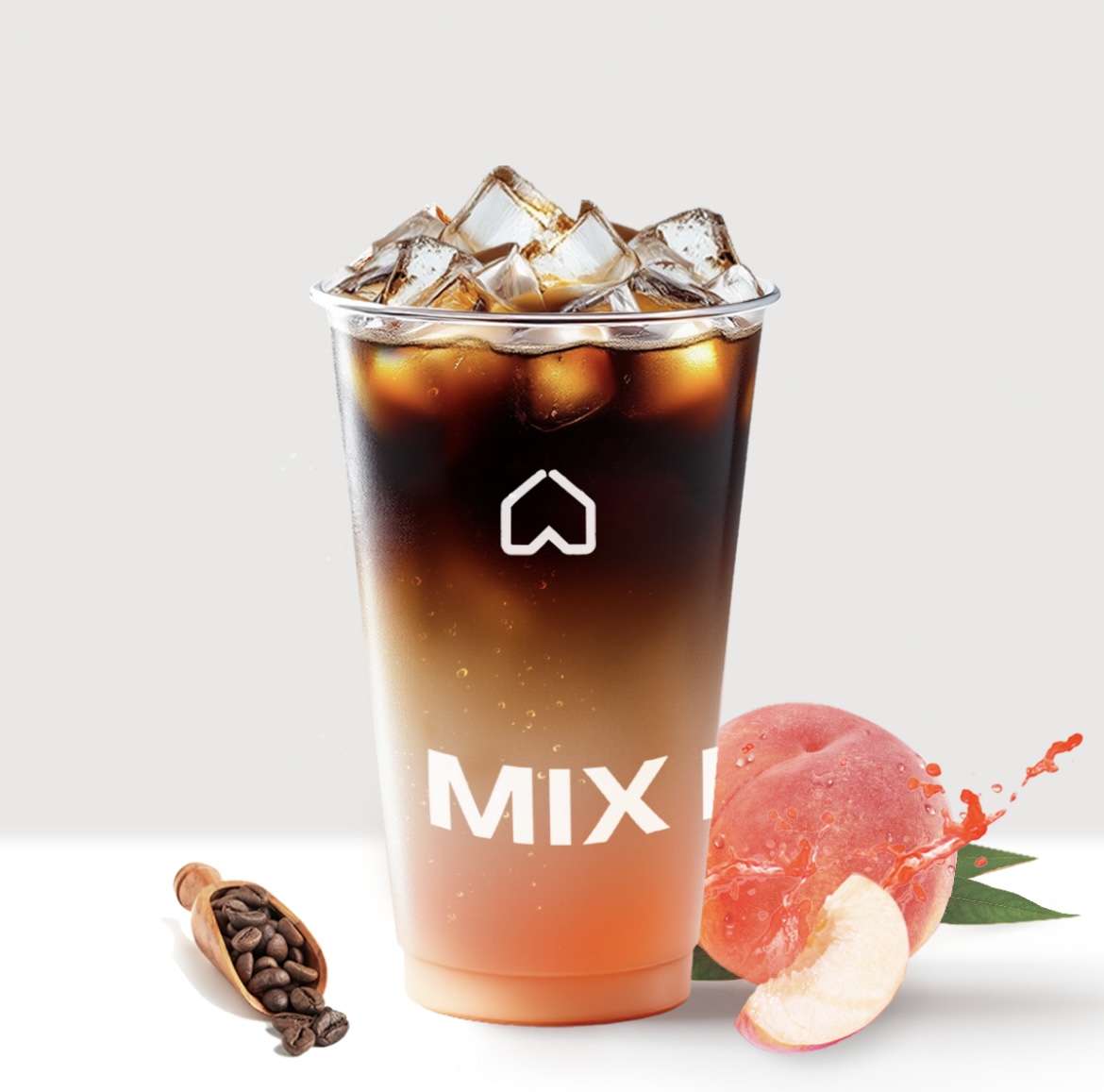 超大杯桃桃冰茶美式