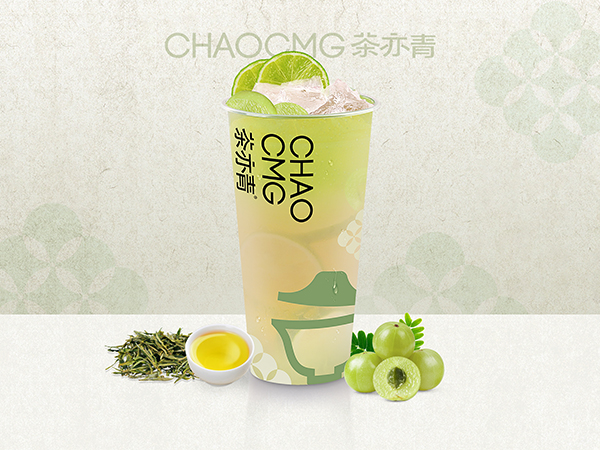 鲜榨油柑冰柠茶