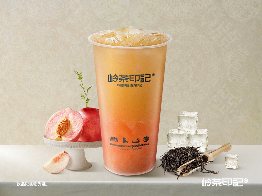 玉露仙桃冰茶