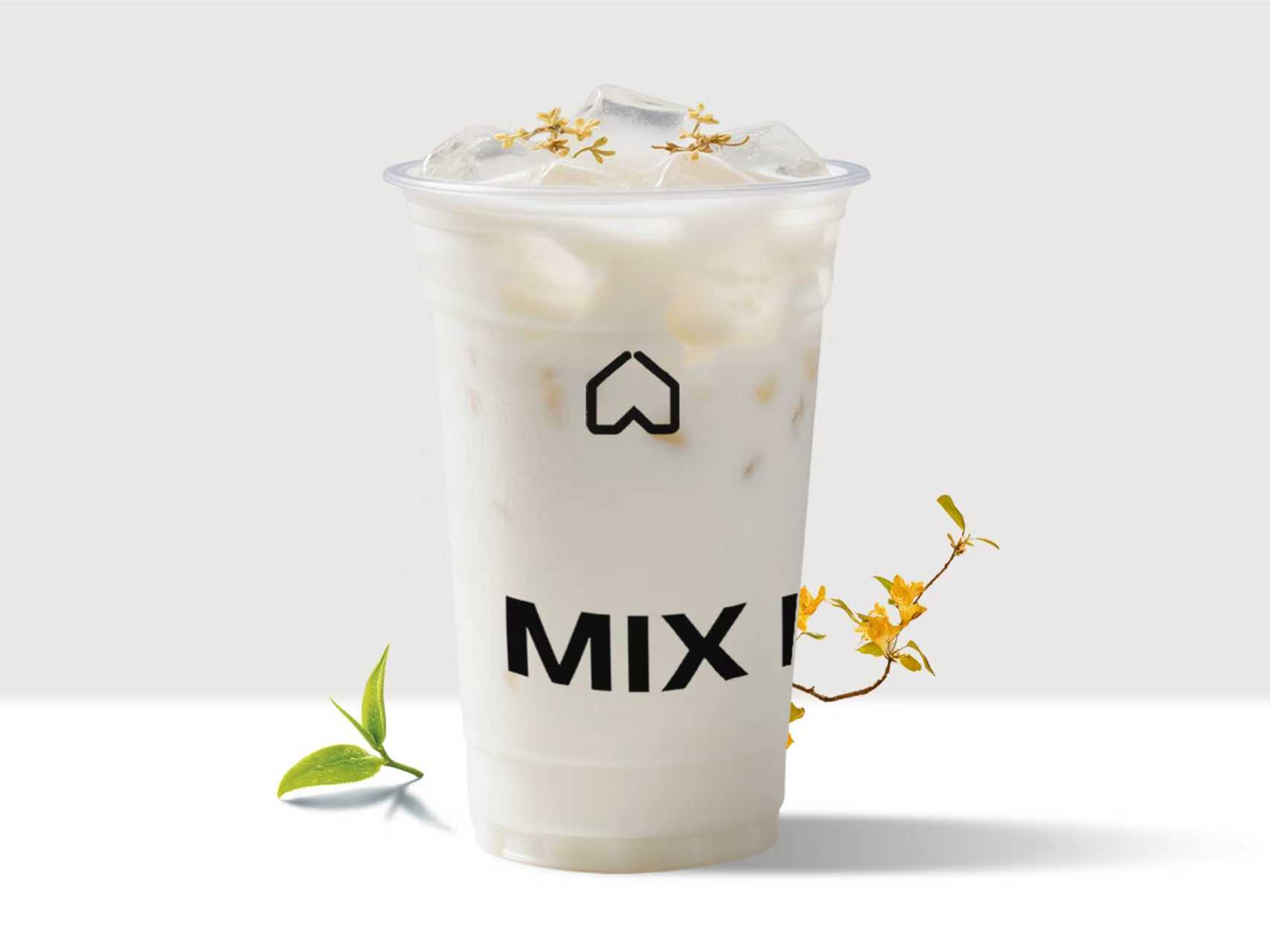 超大杯桂花烏龍冰奶