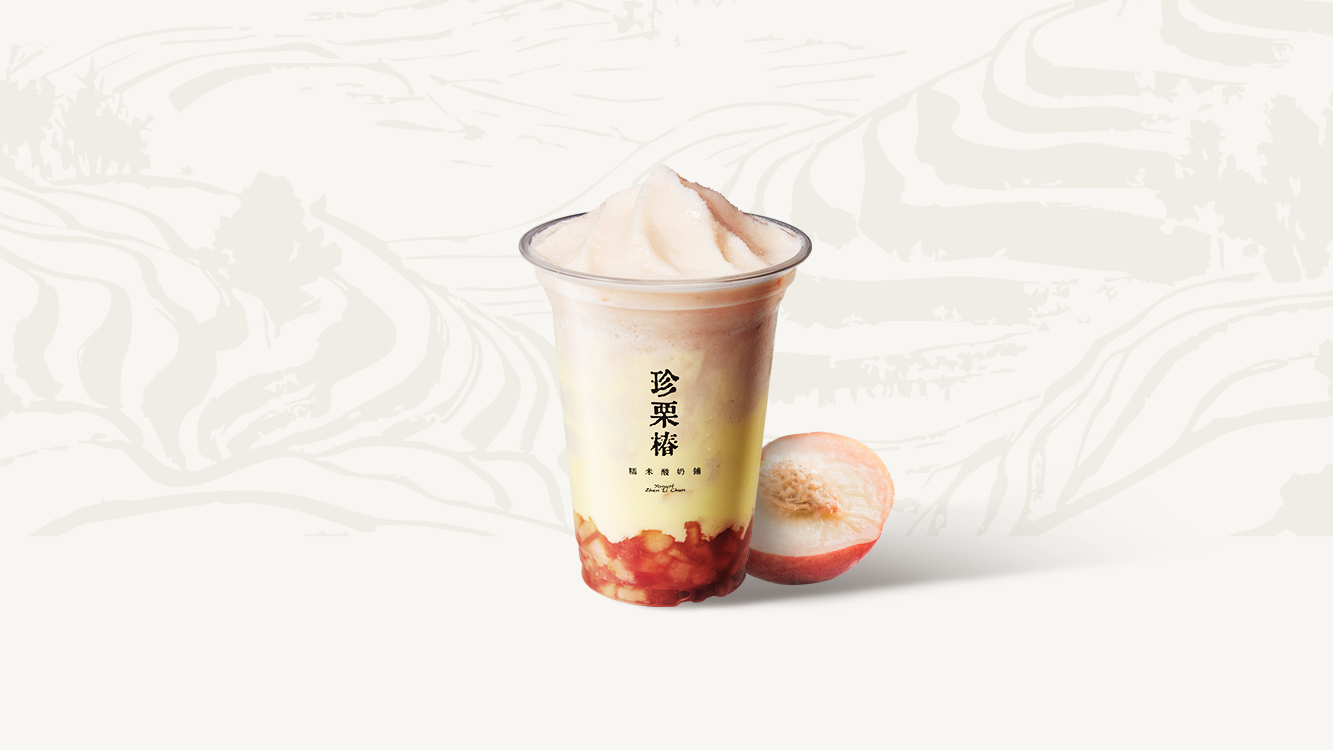 蜜桃生椰咸法酪