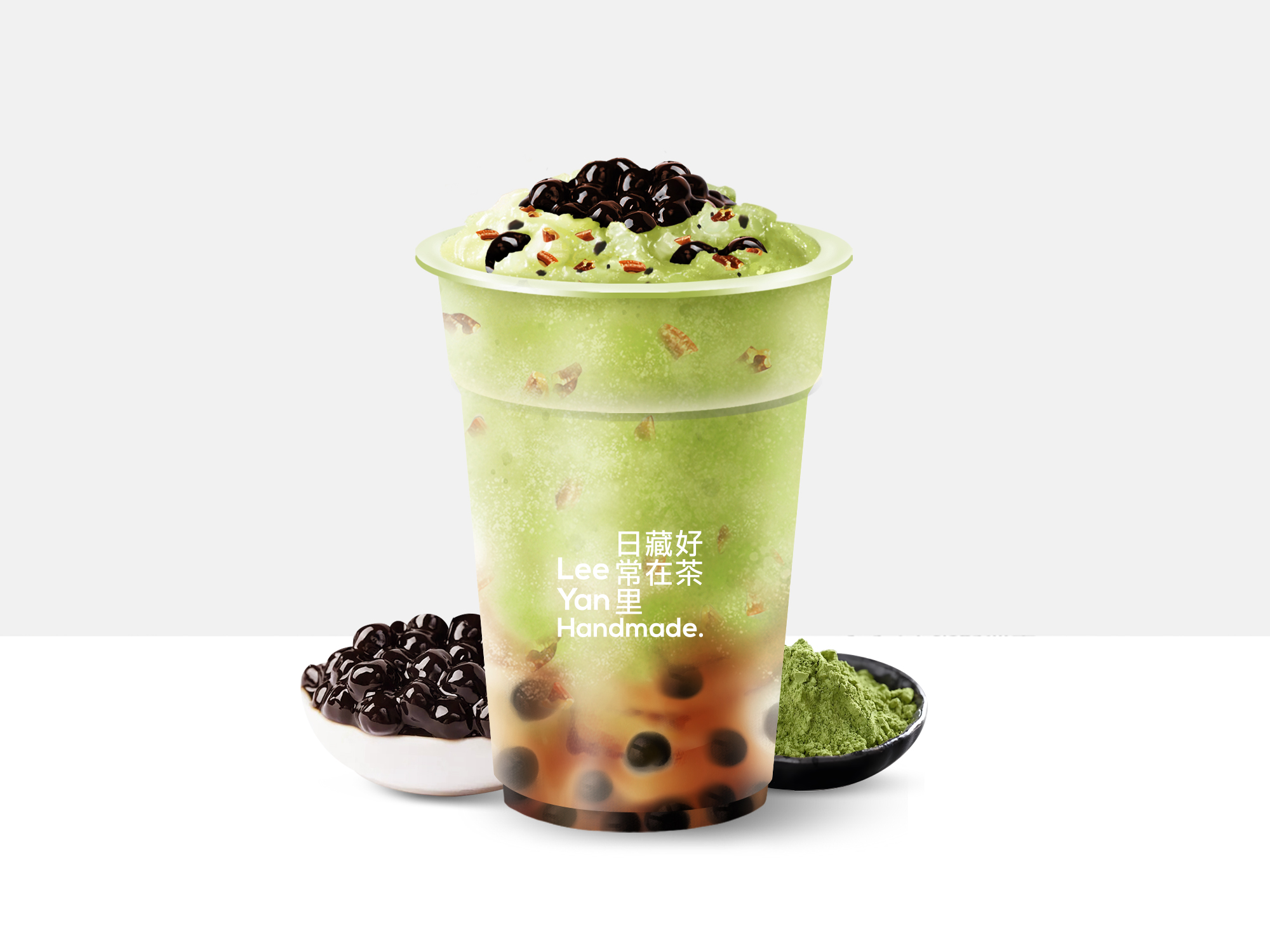 水牛乳·珍珠抹茶碎冰冰