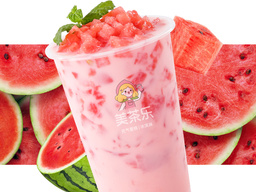 西瓜茉莉冰奶