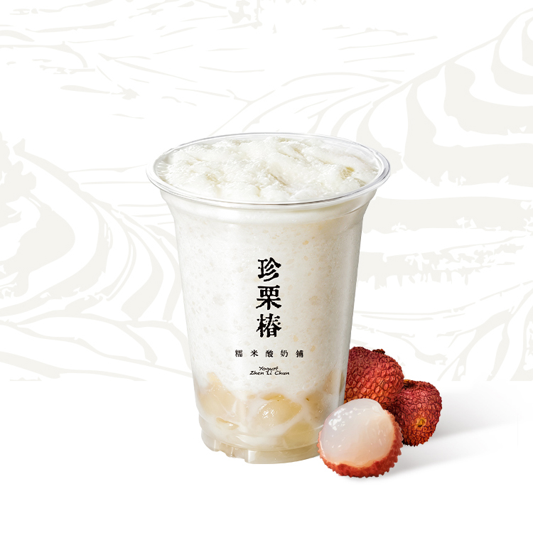 荔枝龙眼糯米酸奶
