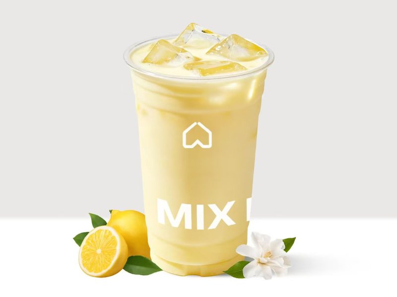 超大杯柠檬茉莉冰奶