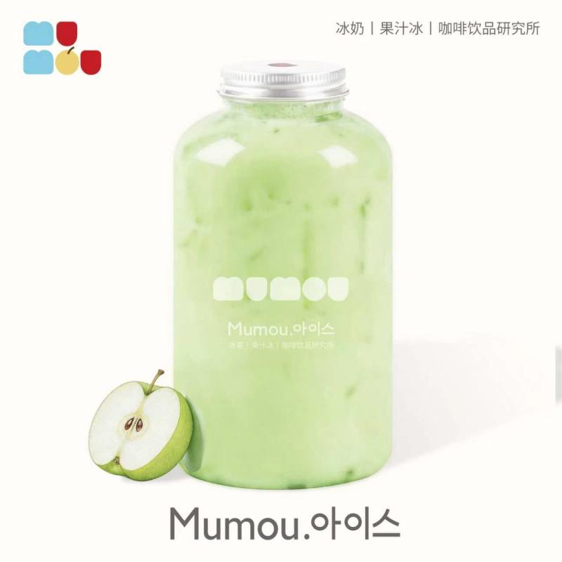 青苹果茉莉冰奶韩国一升吨吨桶