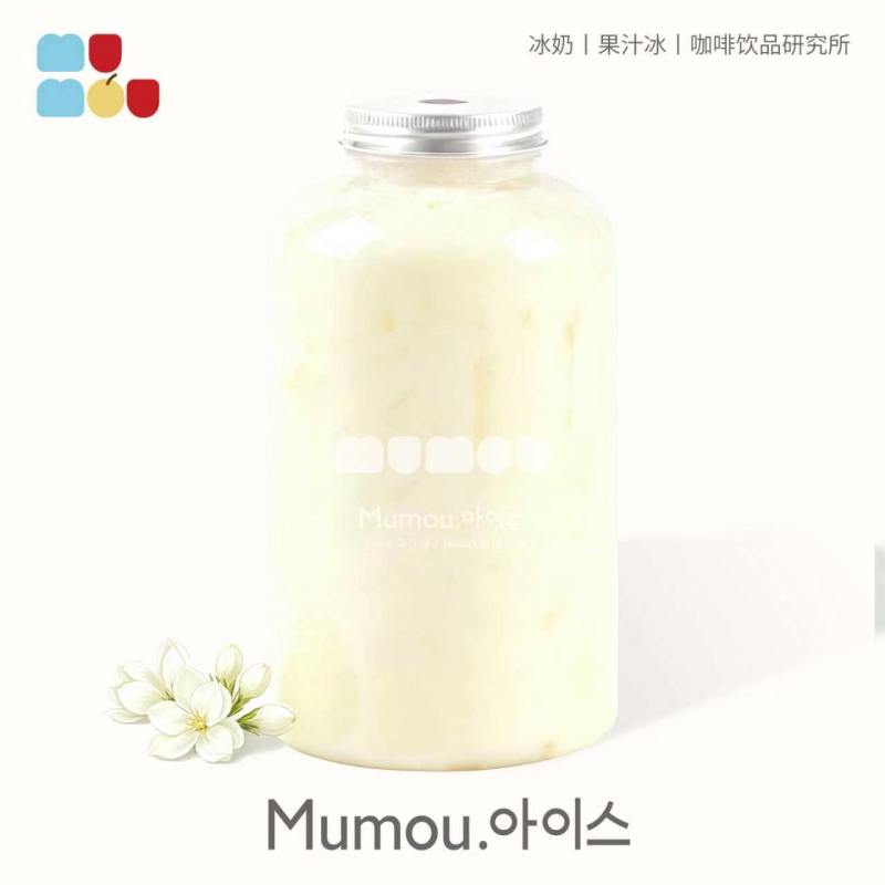 招牌茉莉冰奶韩国一升吨吨桶