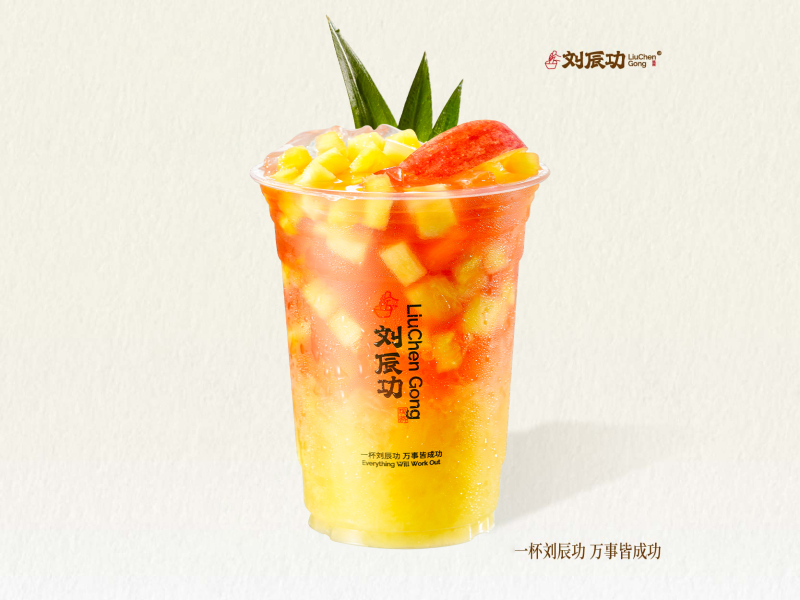 富士苹果凤梨冰茶