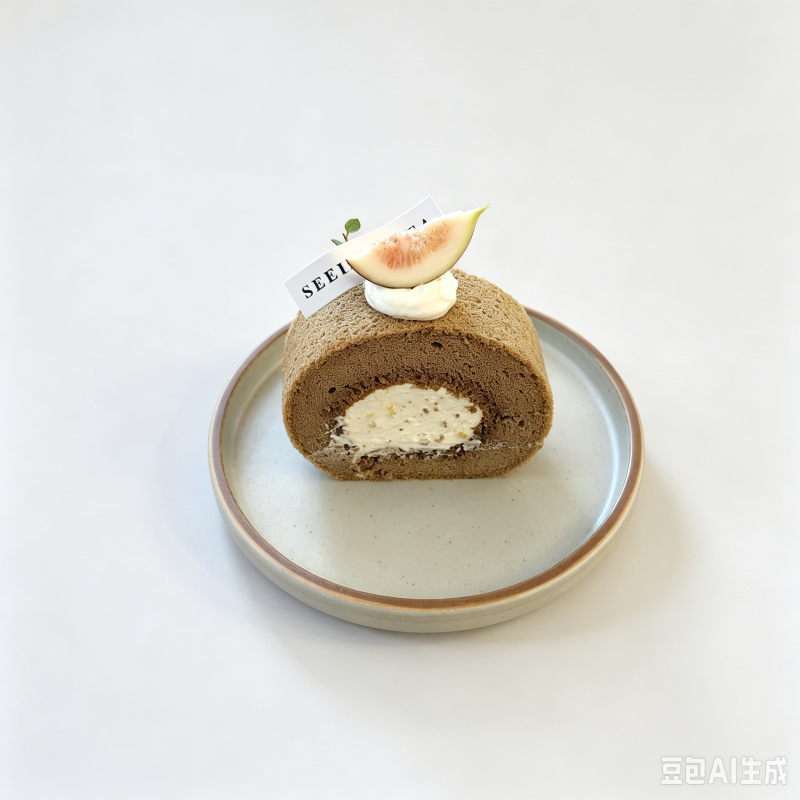 焙茶無花果蛋糕卷