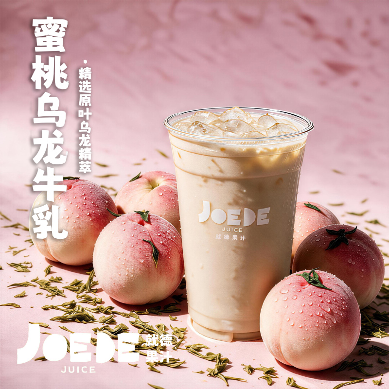 蜜桃烏龍牛乳
