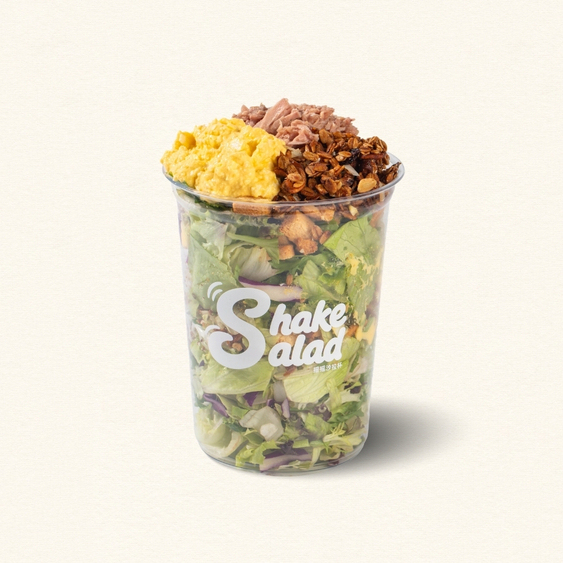 金枪鱼蛋料摇摇沙拉杯
